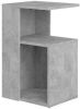 VidaXL Bijzettafel 36x30x56 cm spaanplaat betongrijs online kopen
