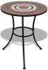 VIDAXL Bistrotafel 60 cm moza&#xEF, ek terracottakleurig en wit online kopen