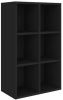VidaXL Boekenkast/dressoir 66x30x97, 8 cm bewerkt hout zwart online kopen