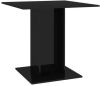 VidaXL Eettafel 80x80x75 cm spaanplaat hoogglans zwart online kopen