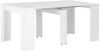 VidaXL Eettafel verlengbaar 175x90x75 cm hoogglans wit online kopen
