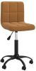 VidaXL Kantoorstoel draaibaar fluweel bruin online kopen