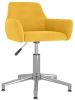 VidaXL Kantoorstoel draaibaar fluweel geel online kopen