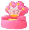 VidaXL Kinderstoel prinses pluche roze online kopen