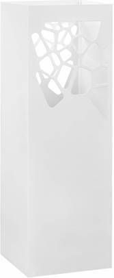 vidaXL Parapluhouder stenen staal wit