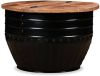 VidaXL Salontafel tonvormig massief gerecycled hout zwart online kopen