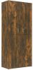 VidaXL Schoenenkast 80x39x178 cm bewerkt hout gerookt eikenkleurig online kopen