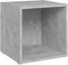 VidaXL Tv meubel 37x35x37 cm spaanplaat betongrijs online kopen