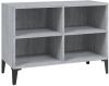 VidaXL Tv meubel met metalen poten 69, 5x30x50 cm grijs sonoma eiken online kopen