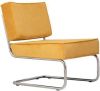 Zuiver Stoel Lounge Chair Ridge Rib geel online kopen