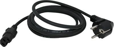 Scanpart 2380531030 apparaatsnoer hittebestendig 3x1.00mm 2, 0m zwart