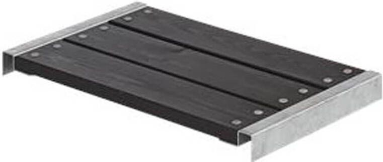 Plus Danmark Houten bank vuren geimpregneerd | Cubic & Pipe 60 cm zwart