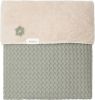Koeka 1-persoons deken wafel/teddy Oslo 140x200 cm Shadow Green online kopen