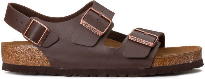 Birkenstock Sandalen Milano Calz S Miinto F677CC5B138D455BE82E , Bruin, Unisex