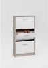 FMD Schoenenkast met 3 kantelende vakken wit en eikenkleurig online kopen