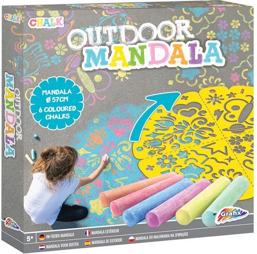 Grafix Outdoor Mandala Stoepkrijt