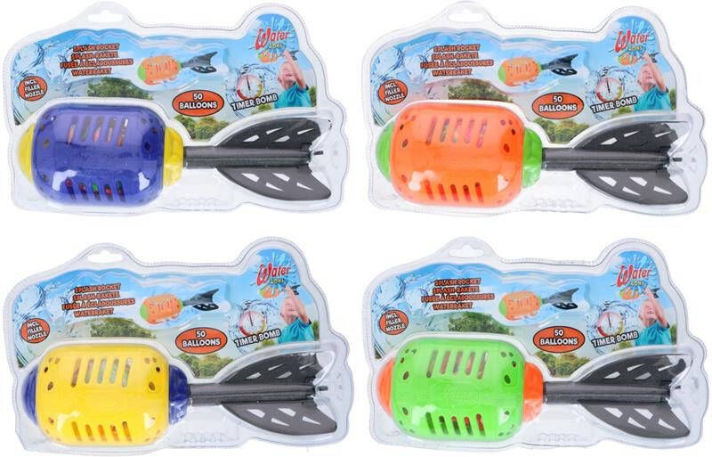 Massamarkt Splash Raket 28cm Met 50 Waterballonnen(per Stuk )