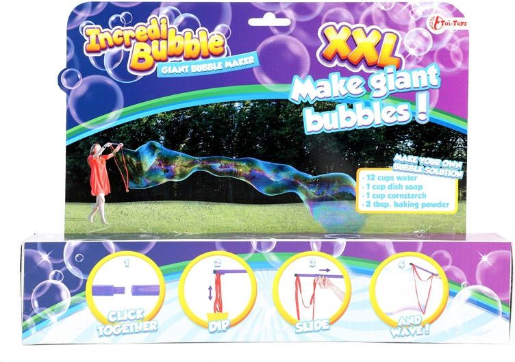 Toi-Toys Toi toys Mega Bellenmaker Incredibubble Junior Paars/rood