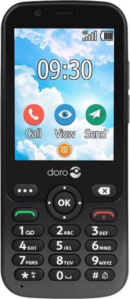 Doro 7010 4g Eenvoudige Bar Telefoon(graphite )