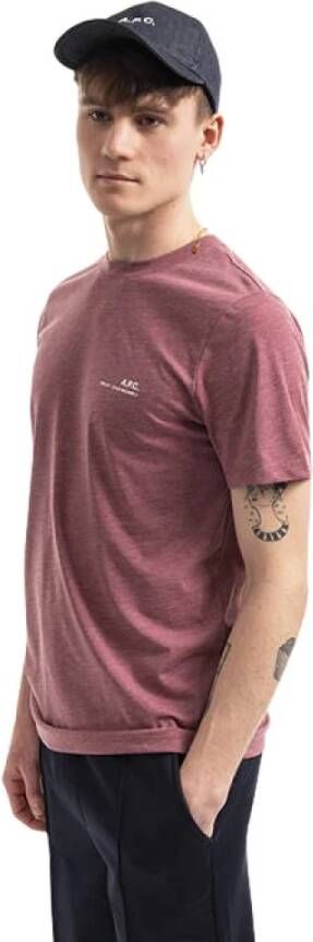 A.p.c. T shirts , Roze, Heren
