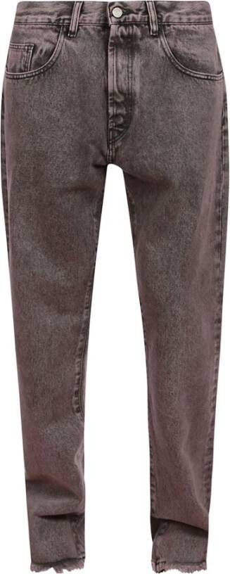 Aries Zuur wassen spijkerbroek katoen , Roze, Heren
