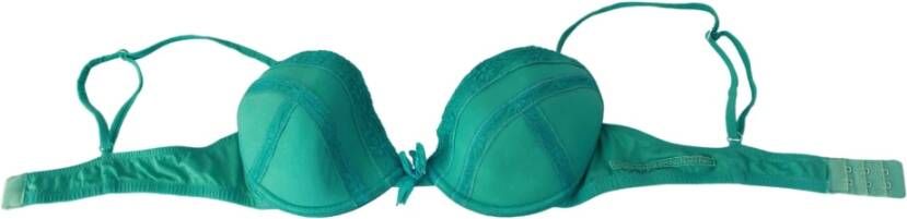 Ermanno Scervino Green Push Up BH 100% katoen ondergoed , Groen, Dames