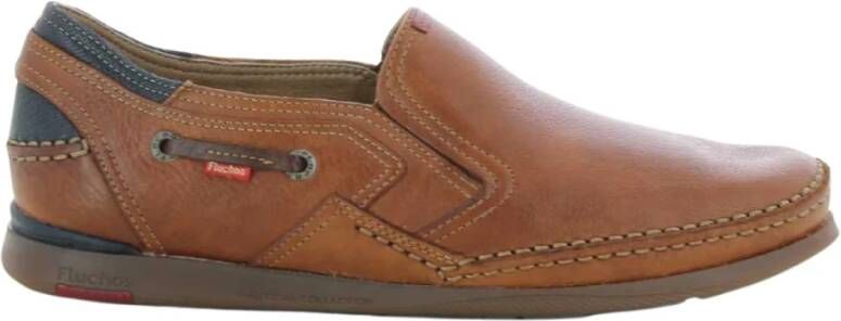 Fluchos Instappers & Slip ons Bruin Heren