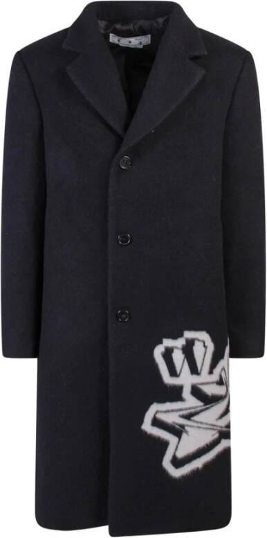 Off White Trenchcoats & Mantels Zwart Heren