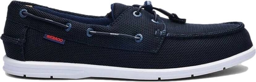 Sebago Dockside Mand Sejlersko glat skind Navy , Grijs, Heren