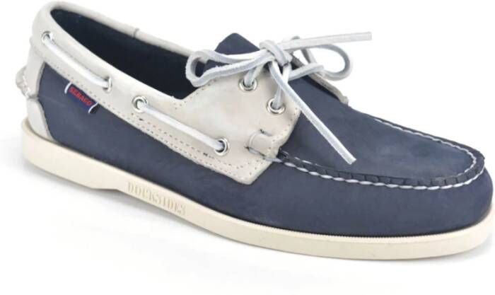 Sebago Portland Docksides Loafers , Blauw, Heren