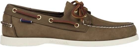 Sebago Mokasyny Docksides Portland NubuC 7000Ga0 DK Brown 44, 5 , Bruin, Unisex