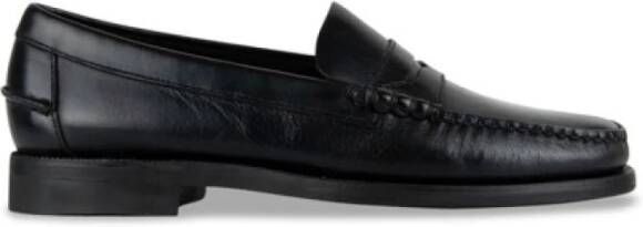 Sebago Dan wasachtige Baboo schoenen , Zwart, Heren