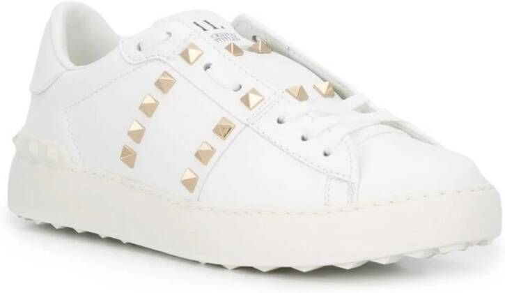 Valentino Garavani Rockstud zonder titelige Sportschoenen , Wit, Heren