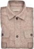 John Miller Tailored Fit Overshirt bruin, Effen online kopen