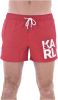 Karl Lagerfeld Iconische zwem shorts , Rood, Heren online kopen