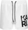 Karl Lagerfeld Iconische zwem shorts , Wit, Heren online kopen