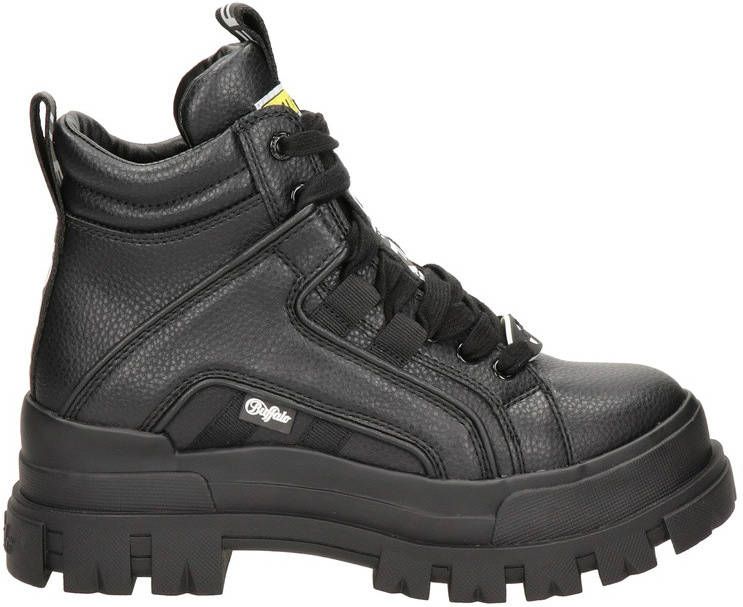 Buffalo Aspha NC Mid vegan chunky veterboots zwart