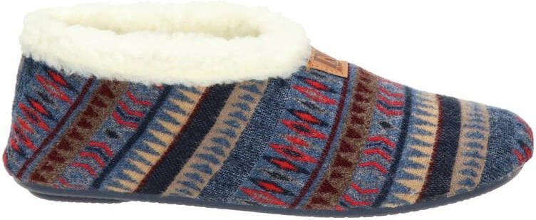 Nelson Home pantoffels blauw/multi