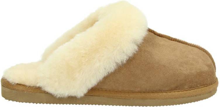 Shepherd suÃ¨de pantoffels camel