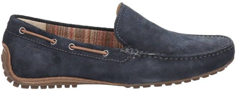 Sioux Callimo suède mocassins blauw
