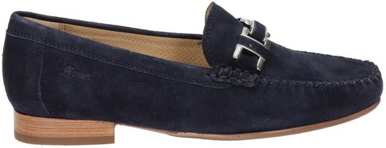 Sioux Cambria suède loafers donkerblauw