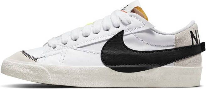 Nike Blazer Low '77 Jumbo sneaker van leer met suè, de details