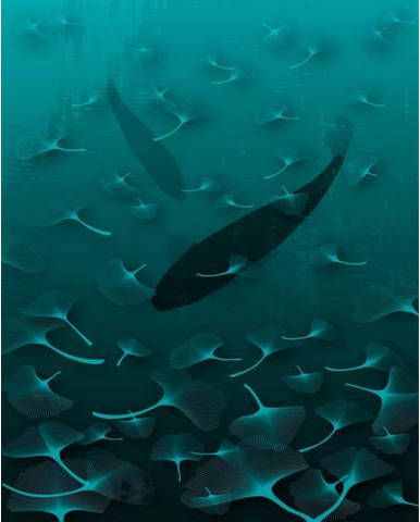 Komar Ginkgo Fotobehang 200x250cm 4 banen