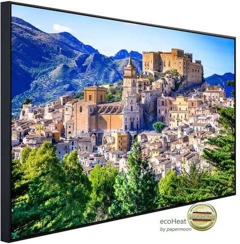 Papermoon Infraroodverwarming Kleine vijver in het bos zeer aangename stralingswarmte