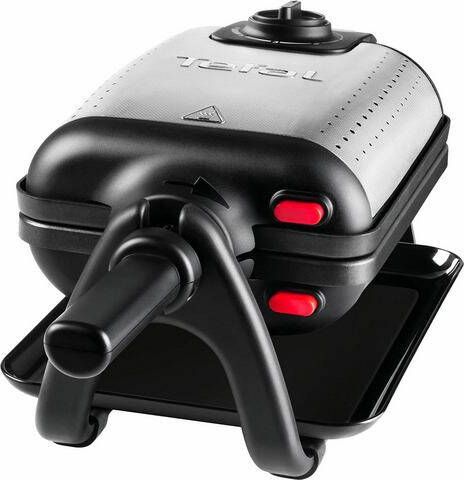 Tefal Wafelijzer WM756D Kingsize Dubbel wafelijzer voor 2 Belgische wafels, professioneel met draaifunctie, bakplaten met antiaanbaklaag, dikke wafels, temperatuurregelaar, gemakkelijk te reinigen