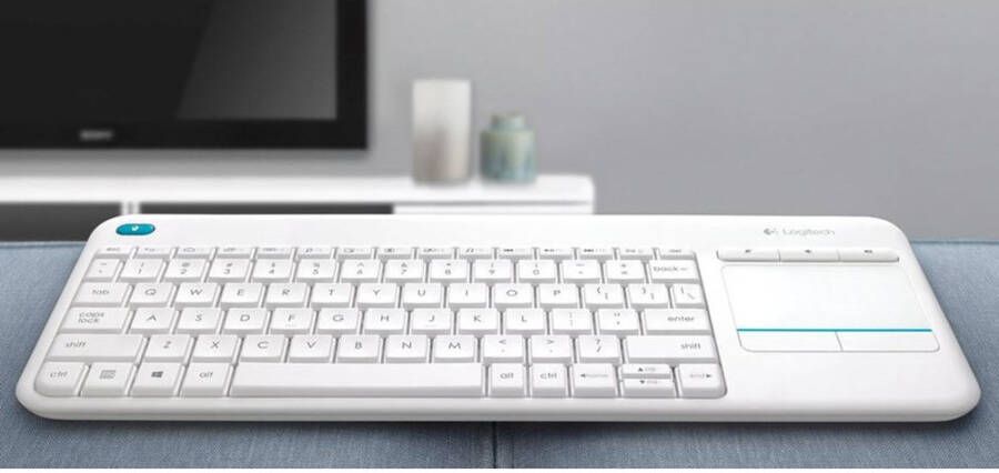 Logitech K400 Plus Wireless Touch(Qwerty)Toetsenbord Wit