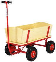 Beachtrekker Style Houten meerpalenwagen, natuur