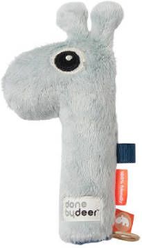 Done by Deer Baby Accessoires Squeaker Rattle Raffi Blauw