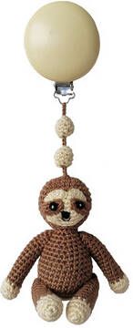 natureZOO nature Zoo of Denmark gehaakte aanhangers voor kinderwagens luiaard, bruin