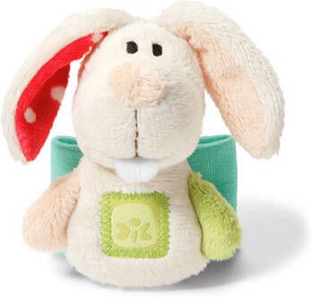 Nici Polsrammelaar Rabbit Junior 19 X 12 X 6 Cm Pluche Wit